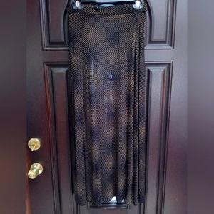 Black skirt with tan designs